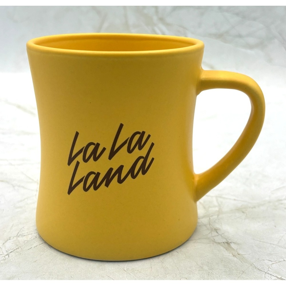 LaLa Land Ceramic Diner Coffee Mug‎ 13.5oz Angel Classic NIB Butter Yellow
